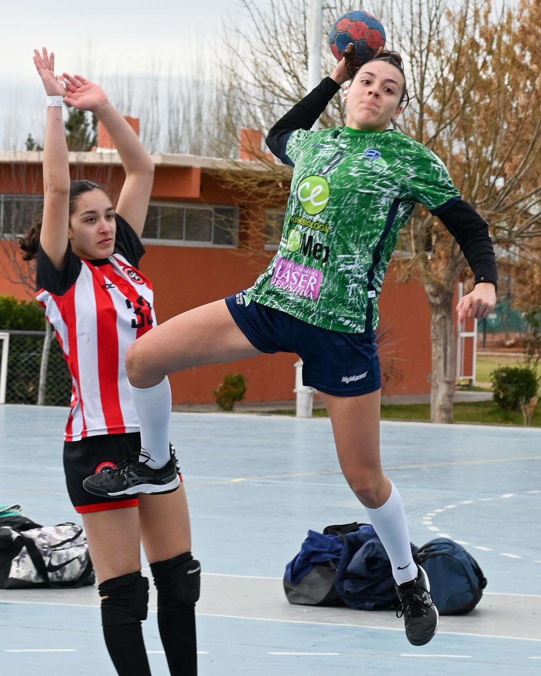 Momento de semifinales femeninas en el balonmano sureño