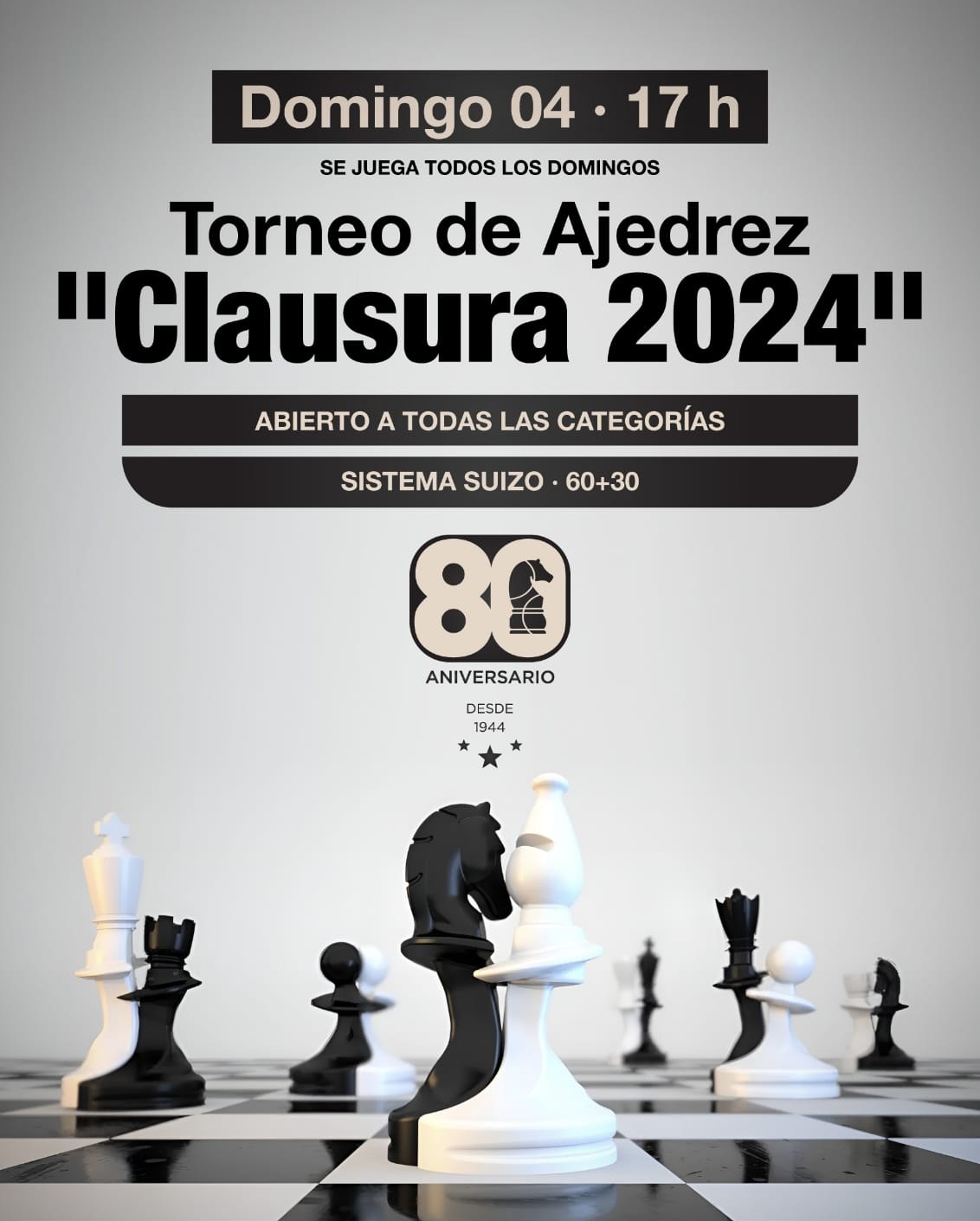 Comienza el Torneo Clausura de ajedrez