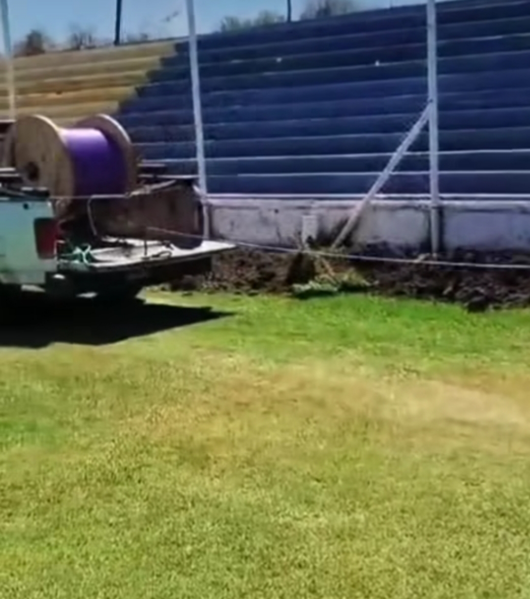 Huracán trabaja en las luces del Gigante