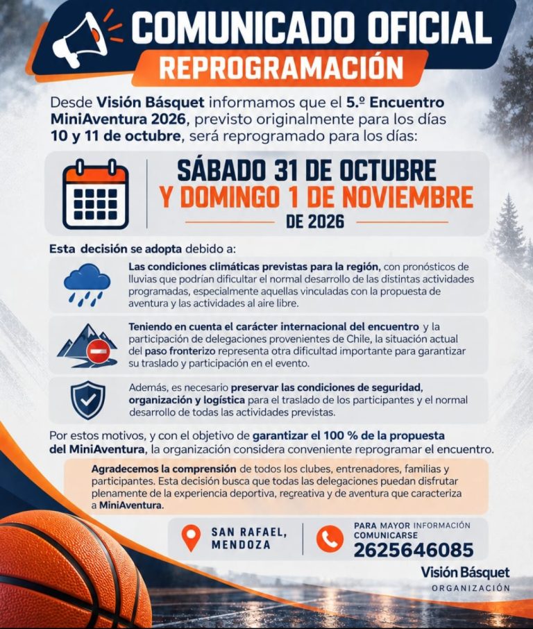 Quinta edición del Encuentro Mini Aventura de básquet